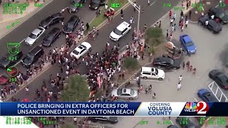 Police bringing in extra officers for unsanctioned Daytona Beach event