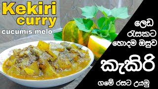 Kekiri curry Recipe (cucumis melo) කැකිරි  වෑංජනය 🍈🥗,, Good for kidney and bladder 🍈🥗,