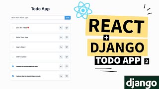 Build a React And Django App #2 | React and Django Beginners