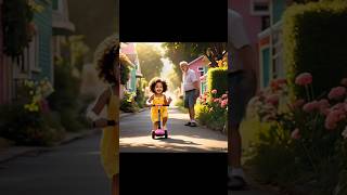 #Little girl's adventure in town #youtubeshorts #shortvideo #animated #cartoon #kidsvideo