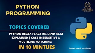 Python Regex Flags re.I and re.M Explained | Case-Insensitive & Multiline Matching