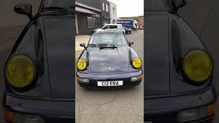 Porsche 911 964 Carrera 4 Targa in Midnight Blue 🌃 #porsche #porsche911 #911carrera #exhaust