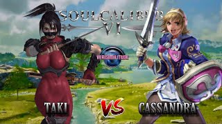 SOUL CALIBUR 6: TAKI VS CASSANDRA ONLINE RANKED BATTLE