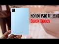 Honor Pad GT Pro With 12.3 display, Snapdragon 8s Gen 3 chipset, 10050 mAh , 512 GB, 16 GB RAM