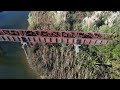 abandoned railway bridges near tauranga by drone