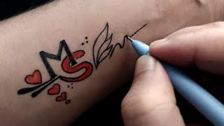 MS ♥️ simple tattoo with pen tattoo designs with on hand