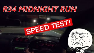 400HP Nissan Skyline R34 POV Drive - Speeding on Maju Expressway (MEX)!