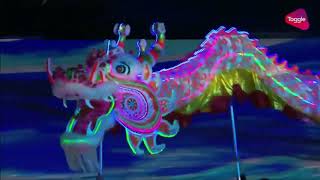 东运会2017開幕典礼金龍表演: Golden Dragon Dance Performance at Sea Games 2017 Opening Cermony