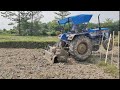 ACE DI-450 NG 45HP Puddling a dry field on 7foot Bahubali rotavatot || Tractor videos