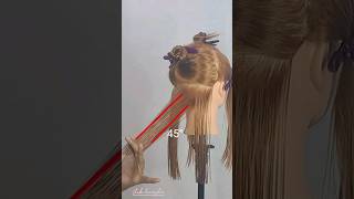 (bagian belakang)OVAL LAYERED HAIRCUT tutorial