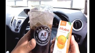 ลองของ(ใหม่)  - All Cafe Americano + น้ำส้มแมนดาริน 100% จากมาลี เหมาะกับคอกาแฟสุขภาพ