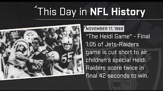 Comeback That Was Never Seen: The Heidi Game | This Day in NFL History (11/17/68) | NFL
