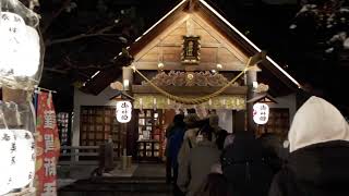 令和4年　元日になって間もない西野神社の境内