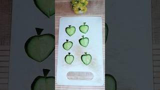 Cucumber cutting skills l Vegetable Carving Ideas #cucumbercarving #art #saladcarving #cookwithsidra