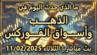 ما الذي حدث اليوم في الذهب و اسواق الفوركس | الثلاثاء 11/02/2025