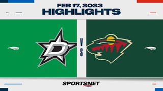 NHL Highlights | Stars vs. Wild - February 17, 2023