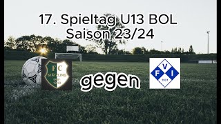 18. Spieltag U13 Bezirksoberliga 23/24 FC FC Stätzling - FV Illertissen