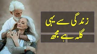 Poetry Zindgi Say Yahi Gila Hi Mujhe Urdu Shayari | Saeed Aslam