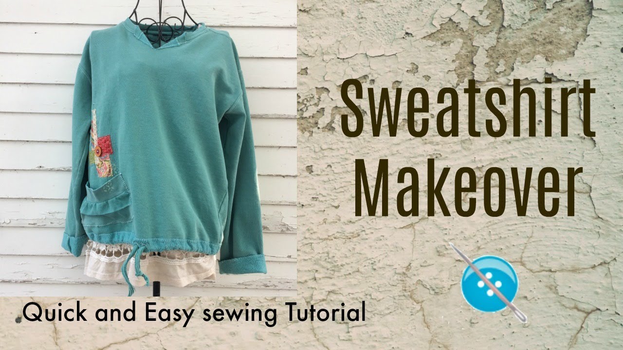 Sweatshirt Makeover Diy Sweatshirt Cutting Ideas