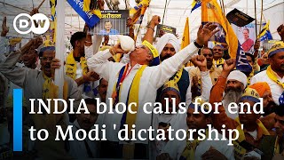 INDIA anti-Modi opposition alliance holds mega rally in Delhi | DW News