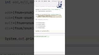 arithmetic operators in java #calculator #coding