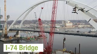 I-74 Bridge Deck Floor Module Installation