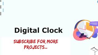 Digital Clock Project using Javascript | Javascript Projects | Javascript Tutorials