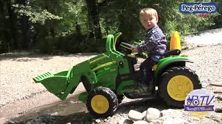 TRACTOR ELECTRICO A BATERIA JOHN DEERE CON PALA PARA NIÑOS- PEG PEREGO -