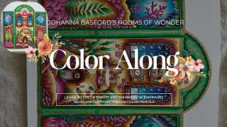 Johanna Basford's Rooms of Wonder Color Along 🪸 Ocean Tea Party