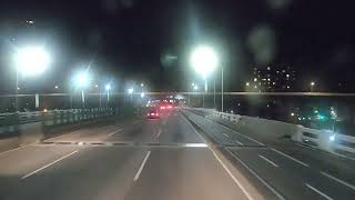 和欣客運 7500線 台北轉運站-新營站 經 國道1號高速公路 路程景 夜景