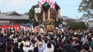 治良丸太鼓台お披露目　治良丸自治会館