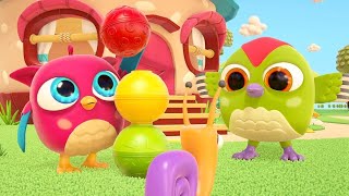 Baby learning videos & cartoons. Learn colors for kids with Hop Hop the Owl.