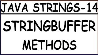STRINGBUFFER METHODS REVERSE, LENGTH AND DELETE IN JAVA WITH EXAMPLE