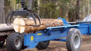 Splitting a large log in the Finnish style