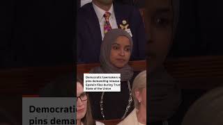 Democrats wear pins for release of Epstein files at Trump's address