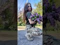 Beautiful Ukrainian military woman with flowers #shorts #tanks #warinukraine