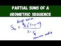 partial sums of a geometric sequence