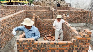 Construction Of 8m3 Underground Septic Tank With Bricks And Cement - Polishing Waterproof Walls