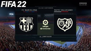 FIFA 22 - FC Barcelona vs Rayo Vallecano - La Liga | PS4