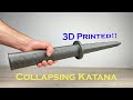 3D Printed Collapsing Katana 200% SCALE!!