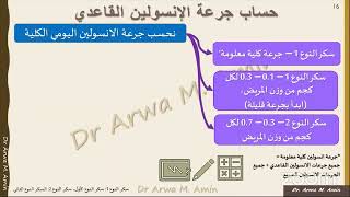 حساب جرعة الإنسولين القاعدي