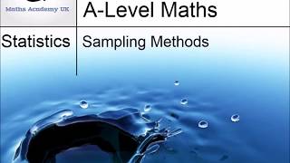 Sampling Methods - part 1 (simple random)