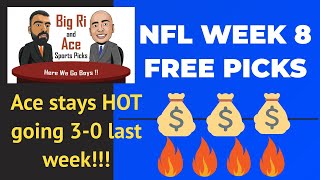 Easy Money 2021 NFL Week 8 Free Picks ATS Wagers Parlay Predictions Bets SHARP Vegas Odds 10/31/21