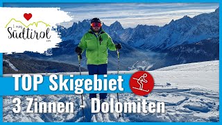 Das TOP Skigebiet für deinen Skiurlaub in Südtirol ❤️Skigebiet Drei Zinnen ➡️ Dolomiti Superski