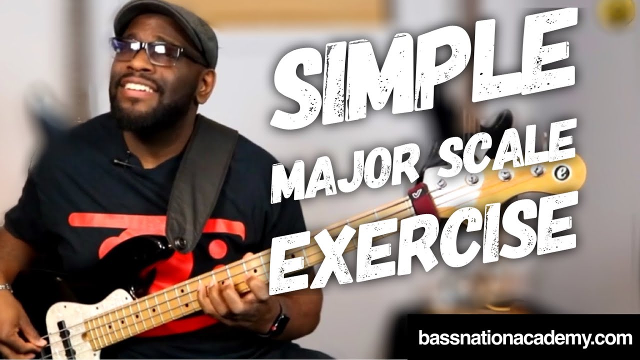 Simple & Effective Major Scale Exercise For Bass Guitar - YouTube