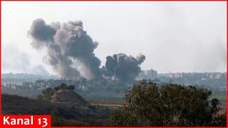 Large explosions on Gaza skyline