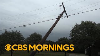Violent storms and hurricane-force winds leave 1 million without power in Texas