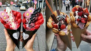 Amazing Delicious Bubble Waffles Compilation #4 || Yummy Dessert You Need To Try || Amazing Food