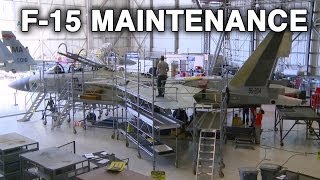 F-15 Under Maintenance at Robins Air Force Base