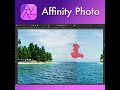 Turn Photo Into Cute Tiny Planet - Affinity Photo Timelapse #Shorts